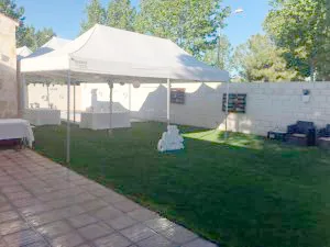 Alquilar una carpa para una boda, un bautizo, comunión o evento privado.